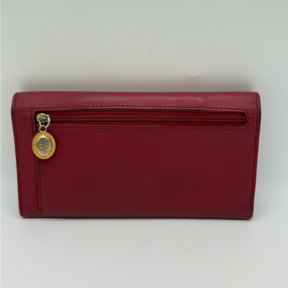 Vintage Christian Dior Double Flap Long Wallet with Unbranded Chain - Picture 7 of 17